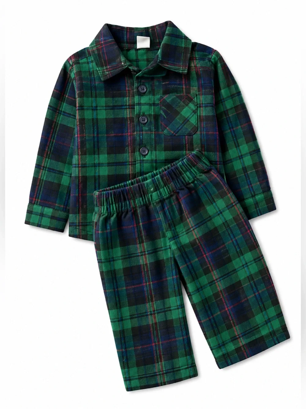 Thanksgiving Christmas Baby Festive Pajama Bundle 6-18M Turkey Flannel Set